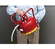 Justrite 2 1/2-Gallon DOT Safety Can with 1" Hose - Red