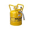 Justrite 5-Gallon DOT Safety Can with 1" Hose - Yellow