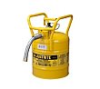 Justrite 5-Gallon DOT Safety Can with 5/8" Hose - Yellow