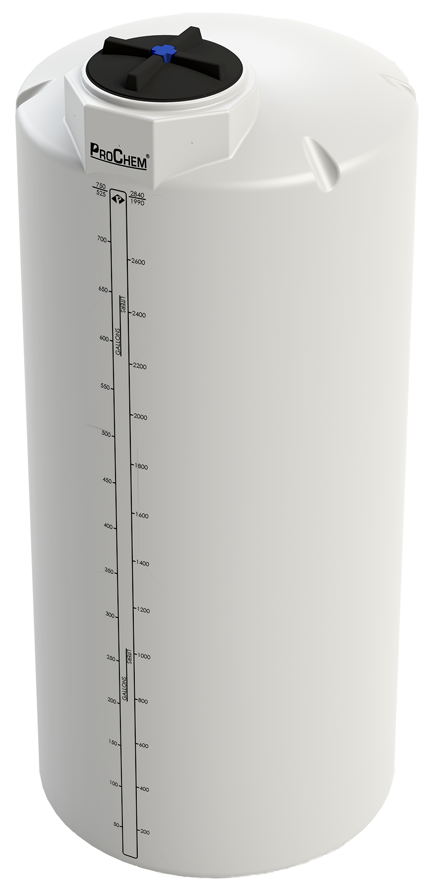 750 Gal ProChem® Process Chemical Tanks - XLPE 1.9 - Natural