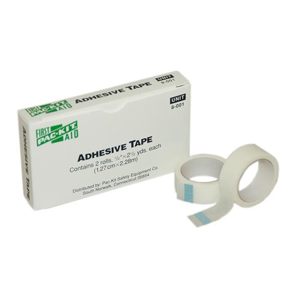 First Aid Tape (Unitized Refill), 1/2" x 2 1/2 yd, 2 Box/100 Case