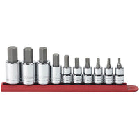 Thumbnail for GearWrench® 10-Piece Hex Bit SAE Socket Set, 3/8