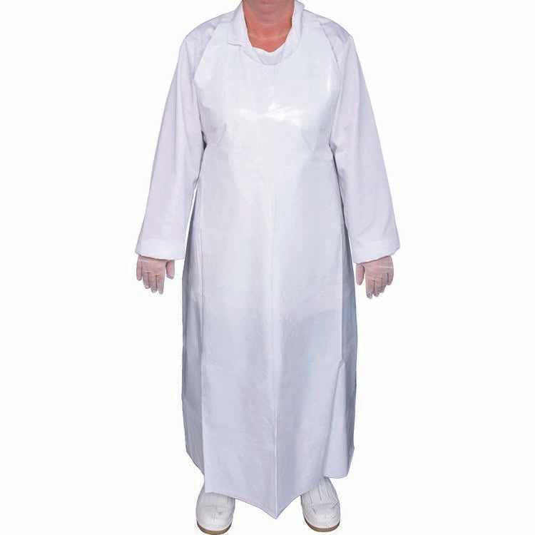 Top Dog 8 Mil Apron w/ 45" Length - White