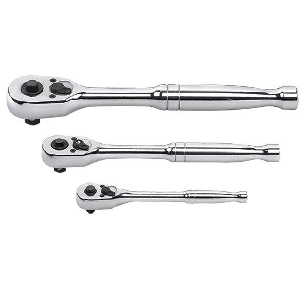GearWrench® 3-Piece, 45 Tooth Quick Release Teardrop Ratchet Set 