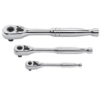 Thumbnail for GearWrench® 3-Piece, 45 Tooth Quick Release Teardrop Ratchet Set 