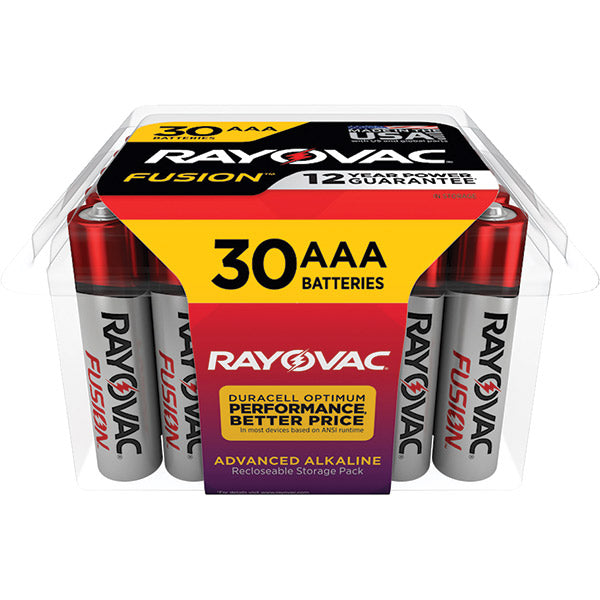Rayovac® Fusion™ AAA Alkaline Batteries, 30/Pkg