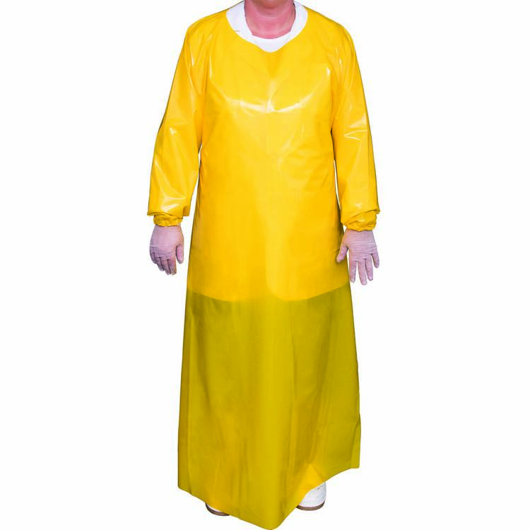 Top Dog 6 Mil Gown, Extra Large - Yellow