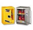 Justrite 15-Gallon Manual-Close LH Under Fume Hood Cabinet - Light Neutral