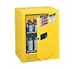 Justrite 4-Gallon Manual-Close Aerosol Can Cabinet - Yellow