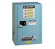 Justrite 12-Gallon Sure-Grip EX Manual-Close Countertop Acid Cabinet - Blue