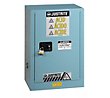 Justrite 12-Gallon Sure-Grip EX Manual-Close Countertop Acid Cabinet - Blue