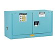 Justrite 17-Gallon Sure-Grip EX Manual-Close Piggyback Acid Cabinet - Blue