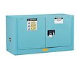 Justrite 17-Gallon Sure-Grip EX Self-Closing Piggyback Acid Cabinet - Blue