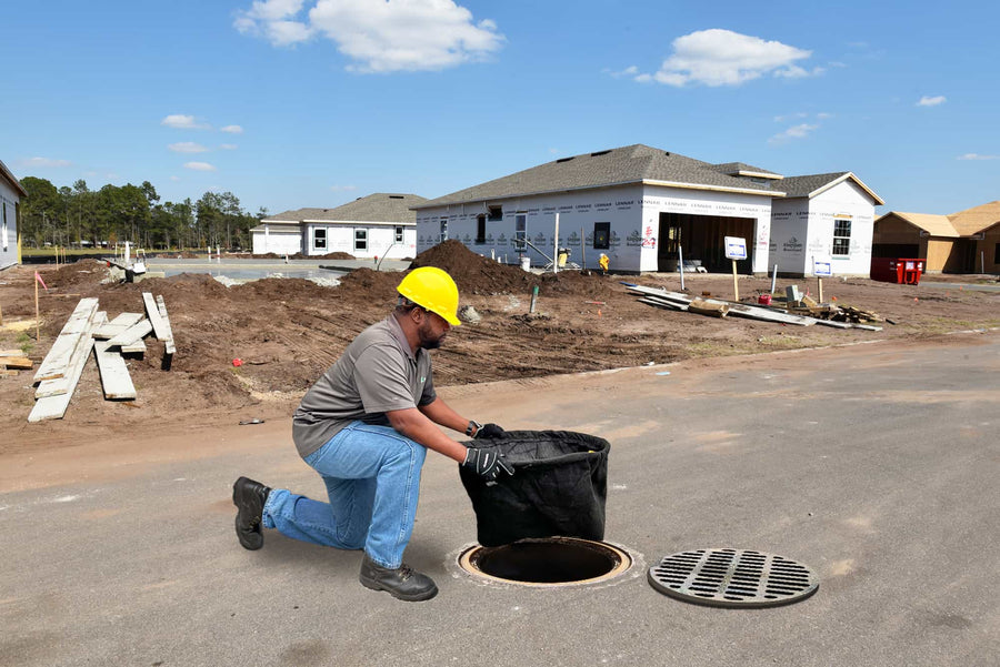 Drain Guard, Round Adjustable Frame Model,  25" - 29"