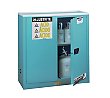Justrite 30-Gallon Sure-Grip EX Manual-Close Acid Cabinet - Blue, 44" x 43" x 18"