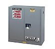 Justrite 30-Gallon Sure-Grip EX Manual-Close Cabinet - Gray, 44" x 43" x 18"