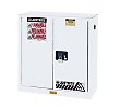 Justrite 30-Gallon Sure-Grip EX Manual-Close Cabinet - White, 44" x 43" x 18"