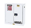 Thumbnail for Justrite 30-Gallon Sure-Grip EX Self-Closing Waste Cabinet - White