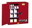 Thumbnail for Justrite 40-Gallon Sure-Grip EX Manual Close Paint & Ink Cabinet - Red