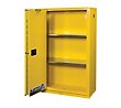 Thumbnail for Justrite 60-Gallon Sure-Grip EX Self-Closing Sliding-Door Paint & Ink Cabinet - Yellow  ***FREE SHIP