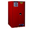 Thumbnail for Justrite 96-Gallon Sure-Grip EX Self-Closing Sliding-Door Cabinet - Red