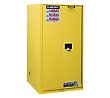 Justrite 72-Gallon Self-Closing Slimline Cabinet - Yellow