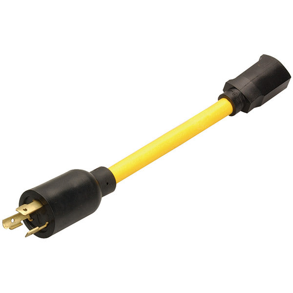 Southwire® Twist-to-Lock STW Power Cord Adapter, NEMA 20P-15R Grounded, Yellow, 1/Each