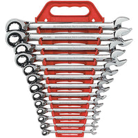 Thumbnail for GearWrench® 13-Piece, 12-Point Reversible Ratcheting Combination Wrench Set, SAE, 1/Each 