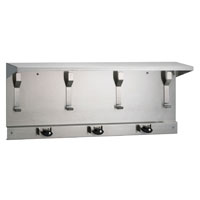 Bradley Bx Utility Shelf w/ Mop And Broom Holder