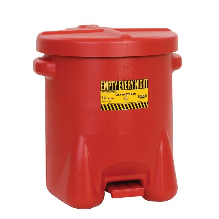 Eagle Poly Oily Waste Can 14-Gallon