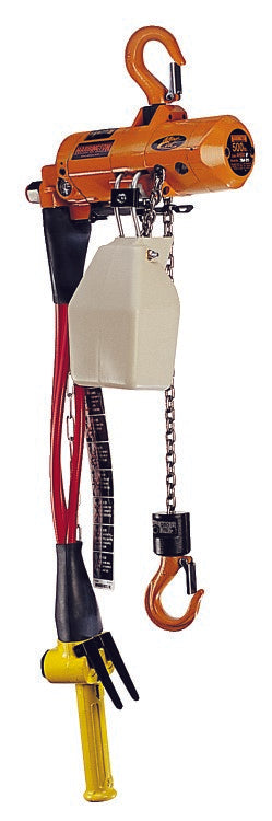 AIR CHAIN HOIST 500 LB CAP 10 FT LIFT