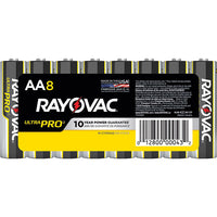 Thumbnail for Rayovac® Ultra Pro™ AA Alkaline Bateries, Shirnk Wrapped, 8/Pkg