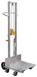 Aluminum Foot Pump Lite Load Lift w/ 6" to 57" Service Range