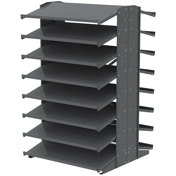 Akro-Mils® Double Sided Pick Rack, 18" Depth, Gray, 1/Each