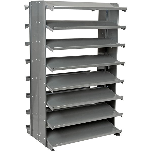 Akro-Mils® Double Sided Pick Rack, 12" Depth, Gray, 1/Each