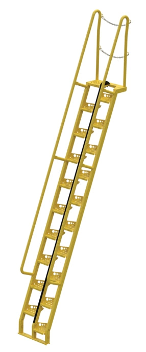 68 Degree Alternating Tread Stair w/ 20 Steps