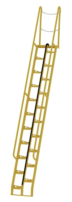 68 Degree Alternating Tread Stair w/ 21 Steps
