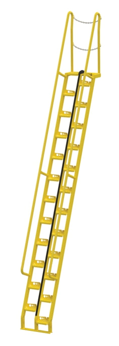 68 Degree Alternating Tread Stair w/ 24 Steps