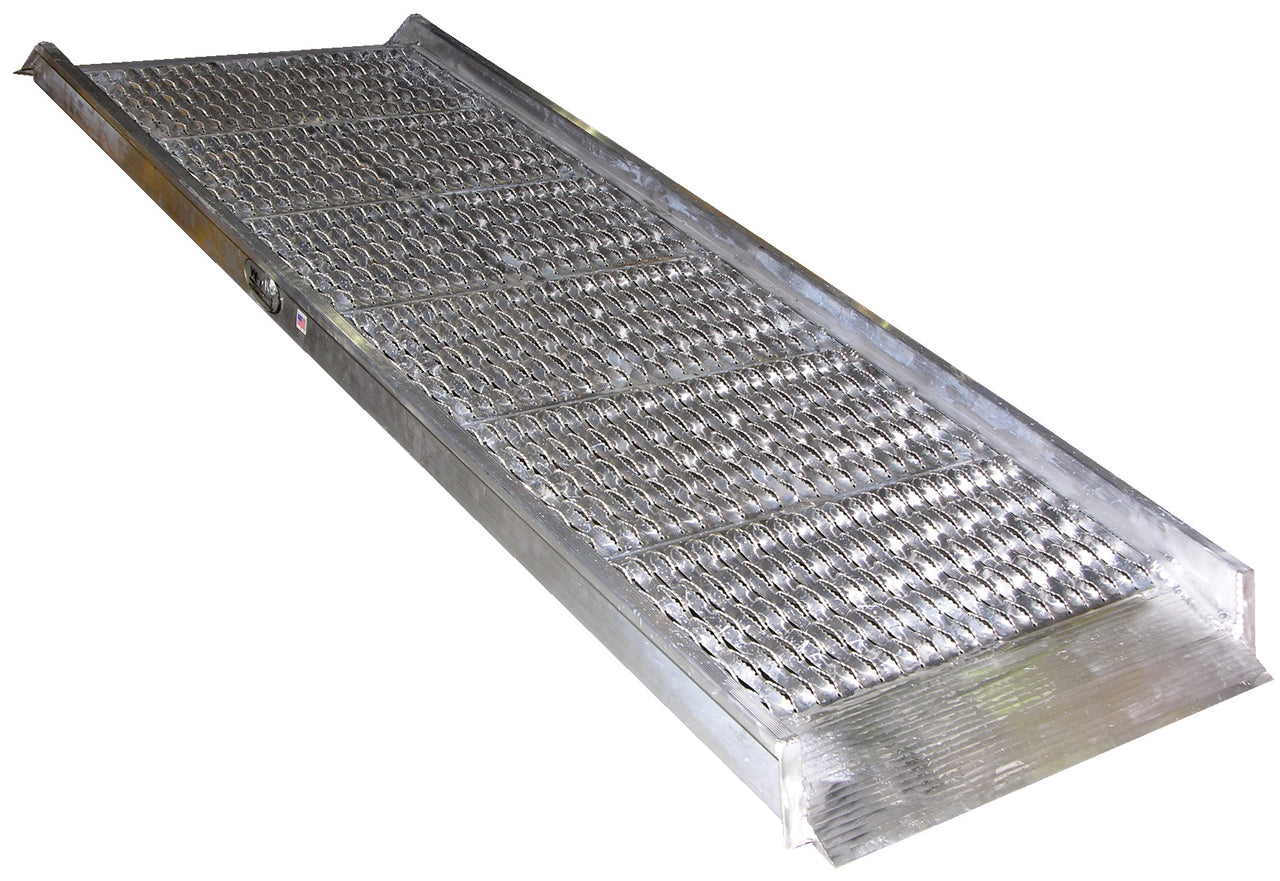 38"W x 14'L Grating Style Aluminum Walk Ramp