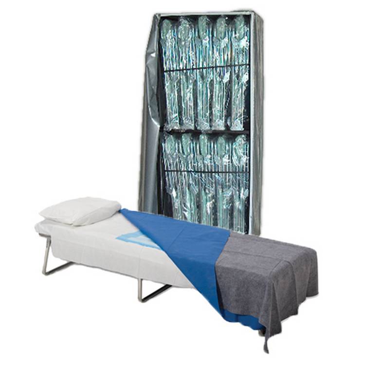 10 Adjustable Beds w/ IV Pole & Cart