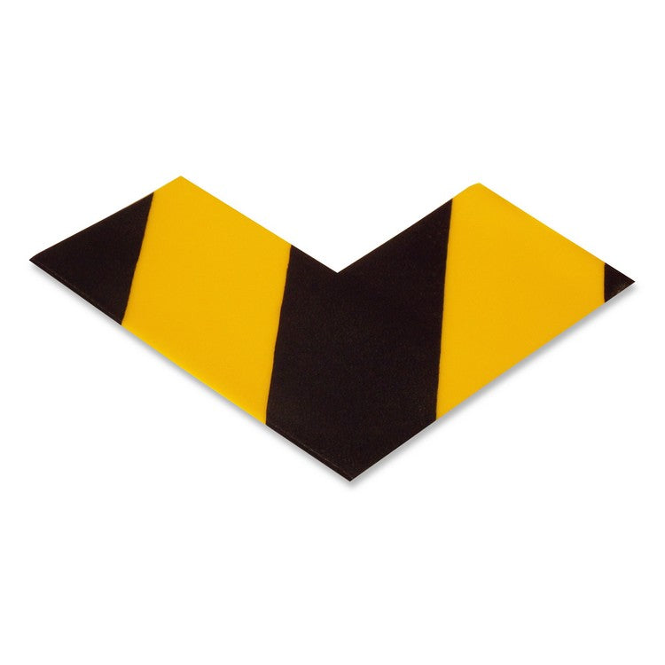 Mighty Line 3" Wide Solid Yellow Angle With Black Chevrons - Pack of 25