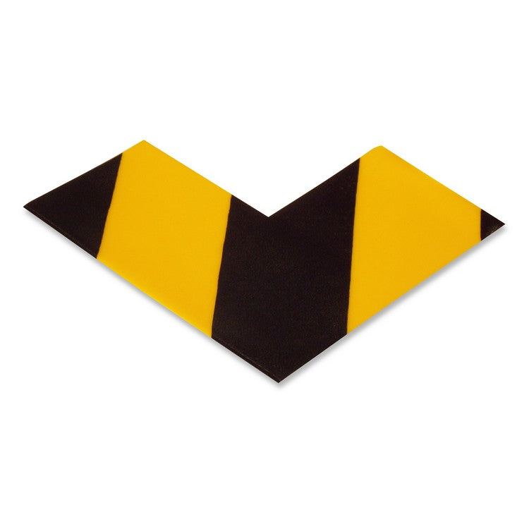 Mighty Line 3" Wide Solid Yellow Angle With Black Chevrons - Pack of 25