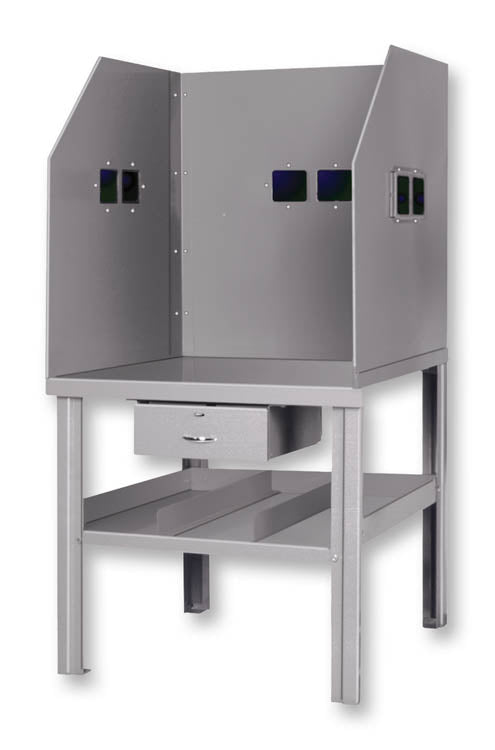 Pucel 36" x 36" Arc Welding Bench w/ Drawer & See-Thru Shield