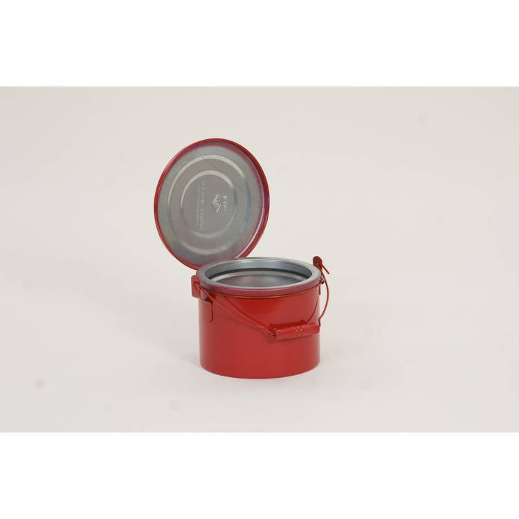 4 qt. Metal - Red Bench Can - Model B-604