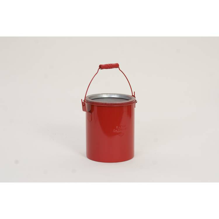 6 qt. Metal - Red Bench Can without Lid - Model B-606NL