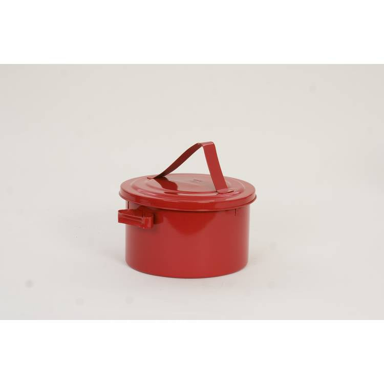 8 qt. Metal - Red Bench Can - Model B-608