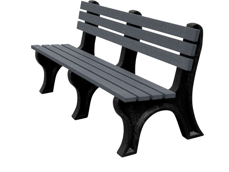 BENCH ECONOMY BACKED 72 BK LEG CHAR SEAT