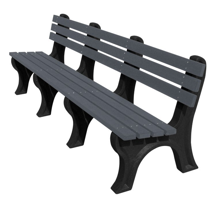 BENCH ECONOMY BACKED 96 BK LEG CHAR SEAT