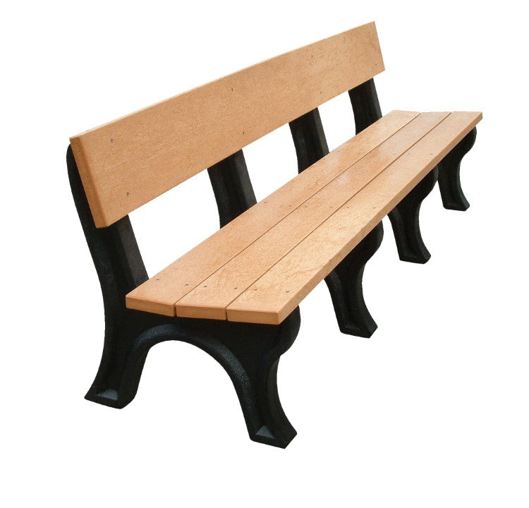 BENCH LANDMARK BACKED 96 BK LEG CEDAR SE