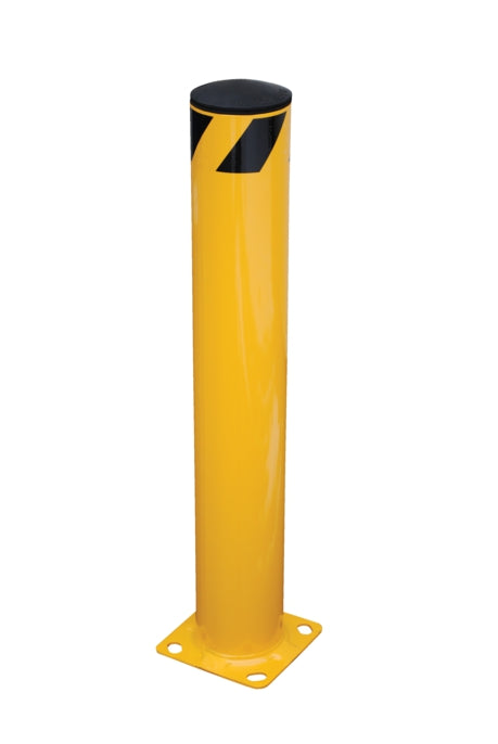 48"H x 6.5"Dia Steel Pipe Safety Bollard - Yellow